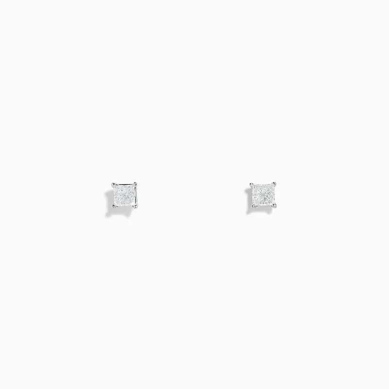 Sparkle On A Budget – Fine Jewelry For Less Cool Prices 14K White Gold Diamond Solitaire Stud Earrings, 0.25 TCW