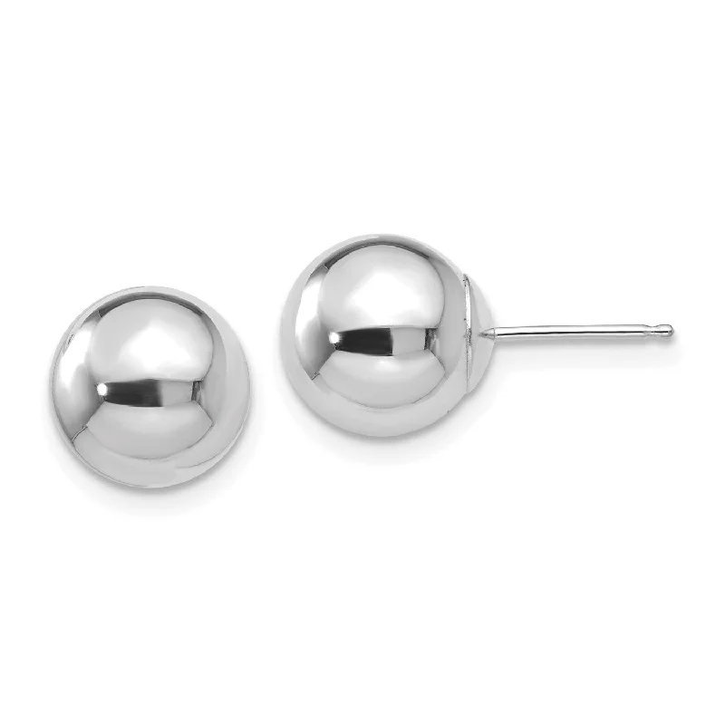 Luxury Meets Affordability – Jewelry Sale Now Live Catch Every Fashion Trend 14KT White Gold 9MM Ball Stud Earrings