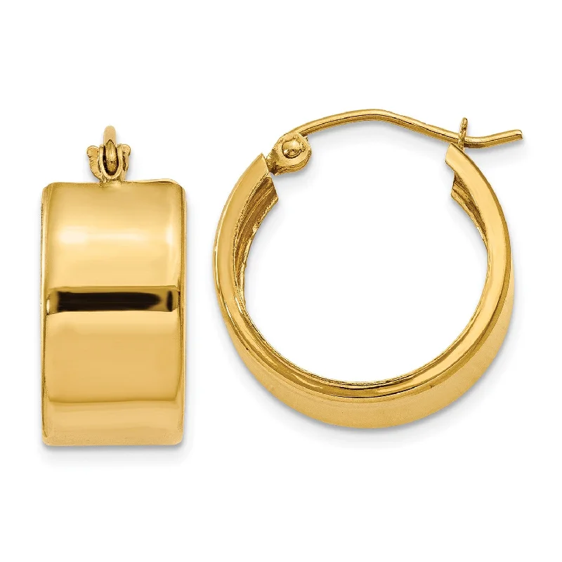 Limited-Time Jewelry Sale – Don't Miss These Deals Classic Chic Deals 14KT Yellow Gold 15X8MM Hoop Earrings