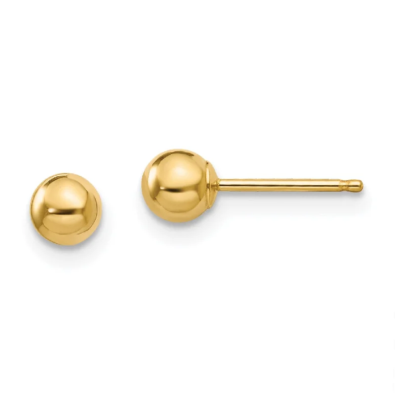 Discover Unique Jewelry With Special Limited-Time Offers Casual Chic 14KT Yellow Gold 4MM Ball Stud Earrings