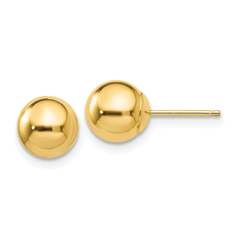 Jewelry Deals That Sparkle – Shop Today Stay Ahead In Style 14KT Yellow Gold 7MM Stud Earrings