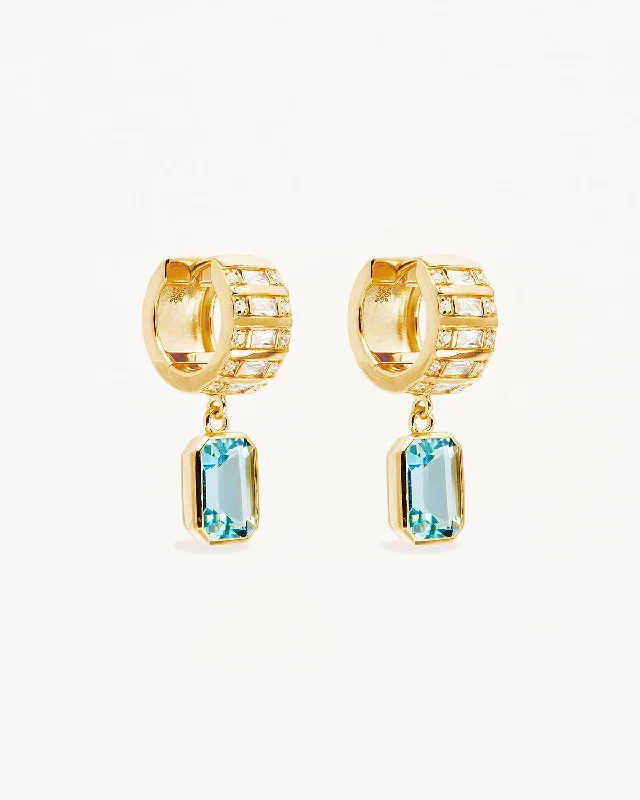 Seasonal Jewelry Clearance – Best Styles At The Lowest Prices 18k Gold Vermeil Calm Your Soul Topaz Earrings