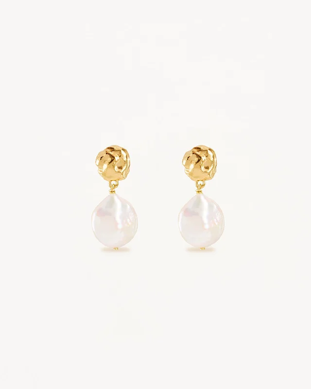 Exclusive Jewelry Offers – Sparkle For Less 18k Gold Vermeil Endless Grace Pearl Drop Earrings