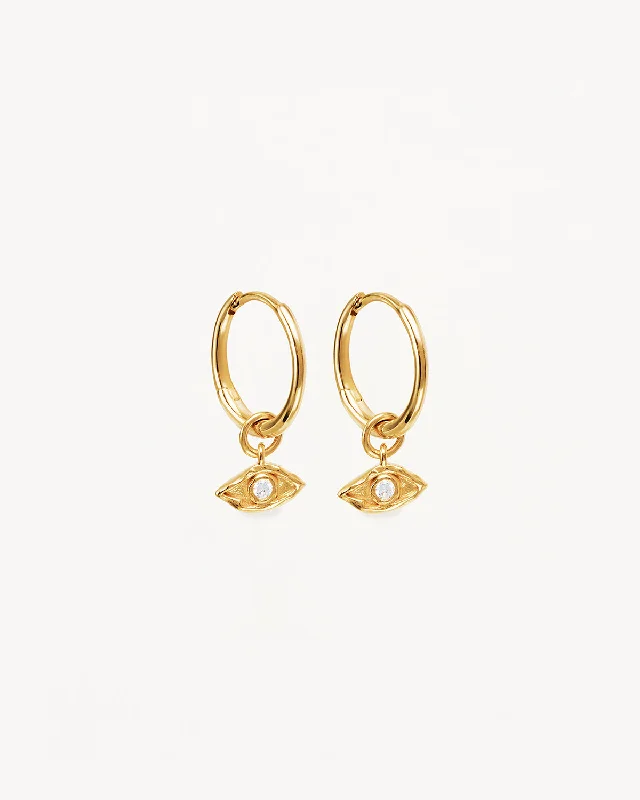 Exclusive Jewelry Discounts – Shop Now For Savings Stay Ahead In Style 18k Gold Vermeil I am Protected Hoops