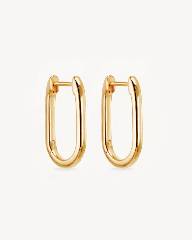 Huge Markdowns On Premium Jewelry Styles 18k Gold Vermeil Journey Hoops