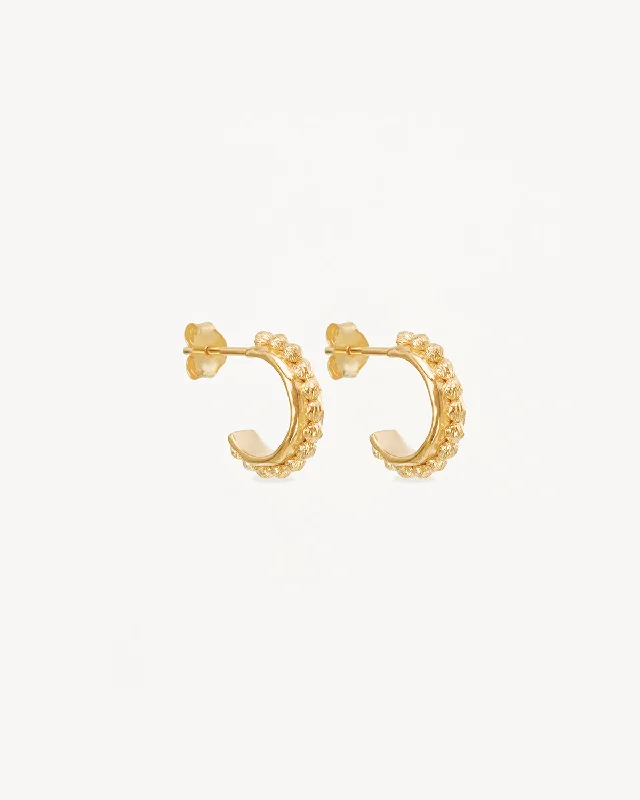 Exclusive Online Jewelry Sale – Don't Wait Hot Sale 18k Gold Vermeil Karma Hoops