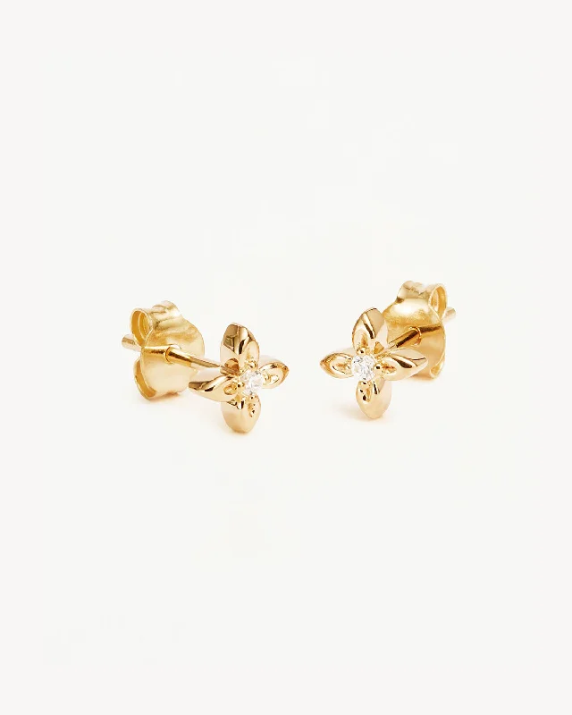 Premium Jewelry, Premium Discounts – Act Fast Latest Fashion 18k Gold Vermeil Live in Light Stud Earrings