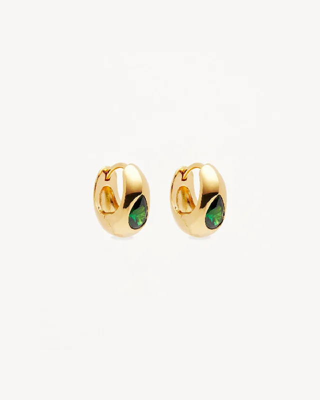 Limited-Stock Jewelry Clearance – Grab Your Favorites Now Premium Fashion 18k Gold Vermeil Magnetic Soul Hoops