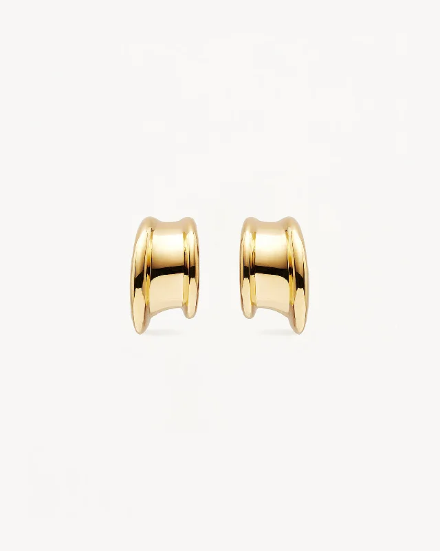 Exclusive Jewelry Offers – Shine For Less Casual Chic Deals 18k Gold Vermeil Muse Small Hoops