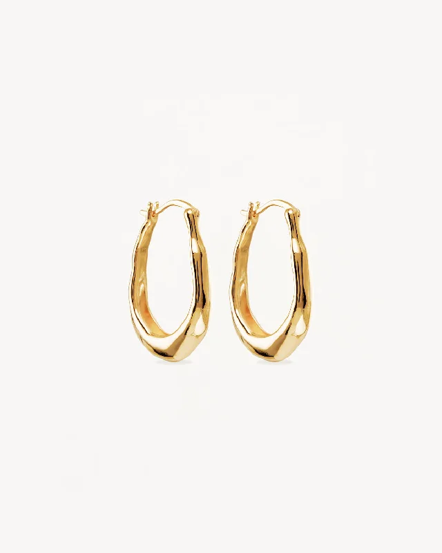 Fine Jewelry, Limited-Time Offers Available Romantic Chic Deals 18k Gold Vermeil Radiant Energy Large Hoops