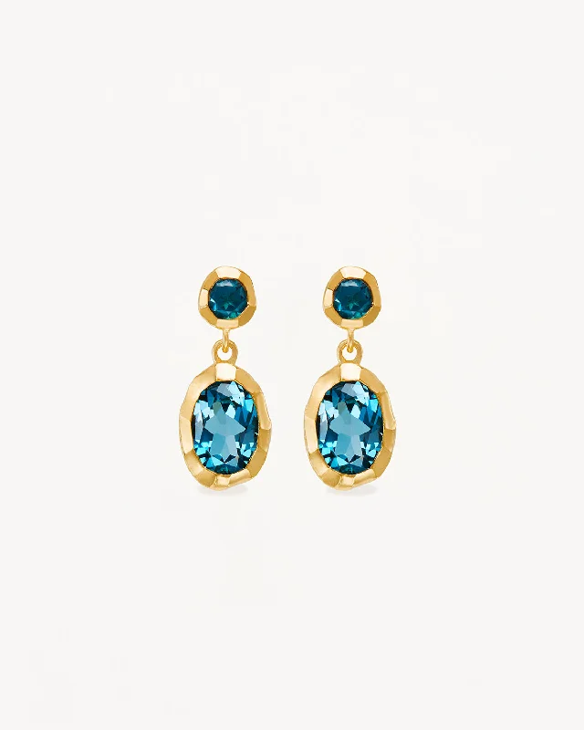 Jewelry Deals That Sparkle – Shop Today 18k Gold Vermeil Sacred Jewel Topaz Earrings