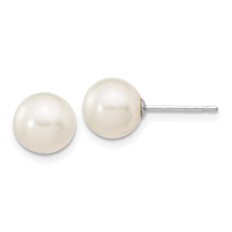 Dazzle With Discounts – Shop Jewelry On Sale Chic Trends Unveiled 7MM Round Pearl Stud Earrings in 14KT White Gold