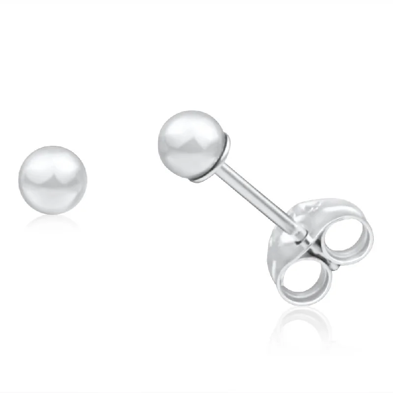 Bestselling Jewelry At Special Promotional Rates Bid Farewell To The Old Season 9ct Charming White Gold Stud Earrings