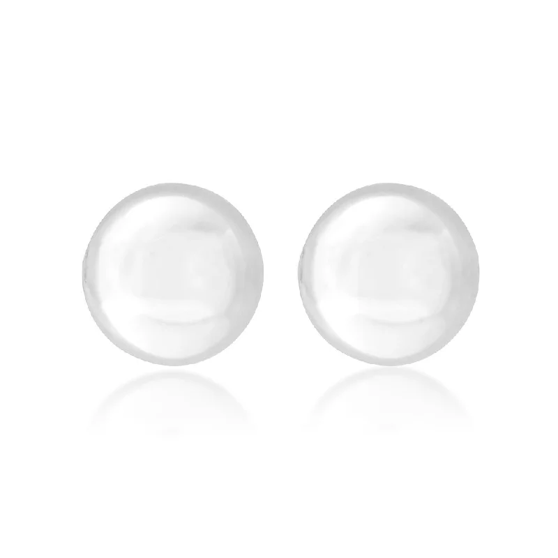 Your Perfect Accessory Now At The Best Price Minimalist Fashion Sale 9ct White Gold 3mm Ball Stud Earrings