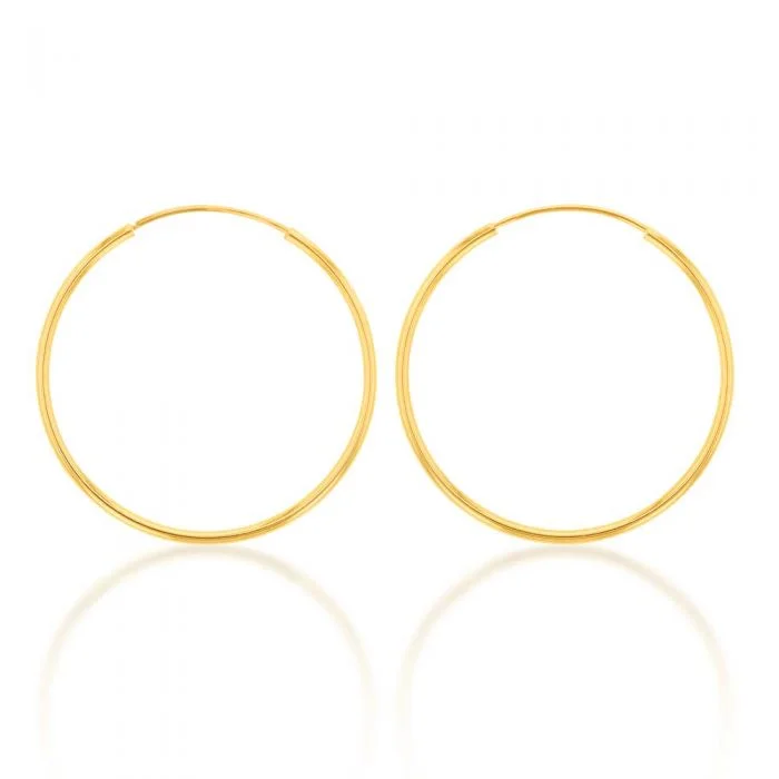 Exclusive Jewelry Bundles At Discounted Rates Chic Trend Collection 9ct Yellow Gold Lightweight 15mm Sleeper Earrings