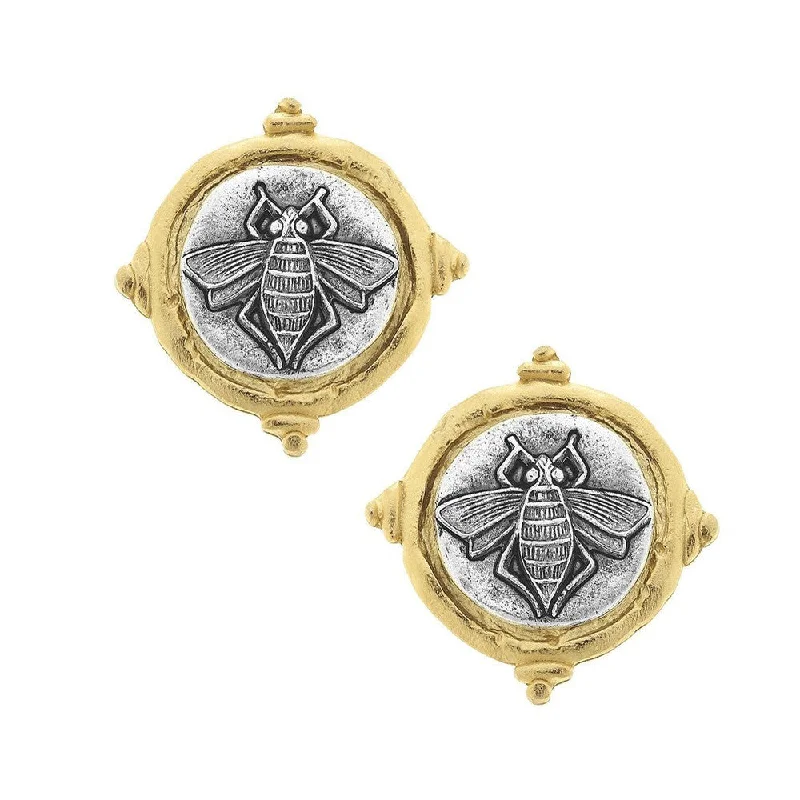 Make Your Outfit Shine With Discounted Jewelry Seasonal Sale Bee Intaglio Stud Earrings