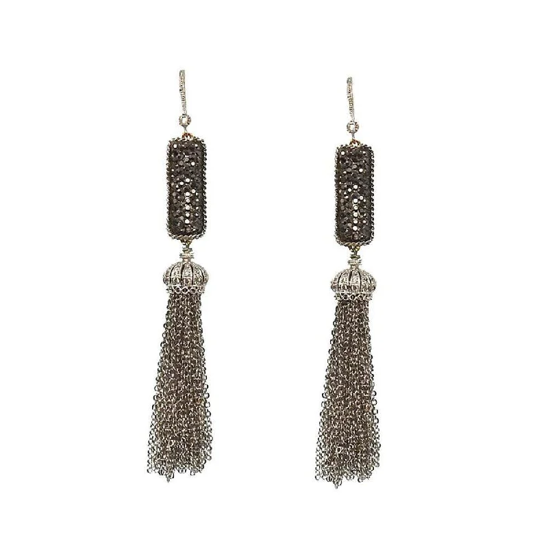 Affordable Elegance – Special Jewelry Sale Now Live Cz Crown Tassel Earrings