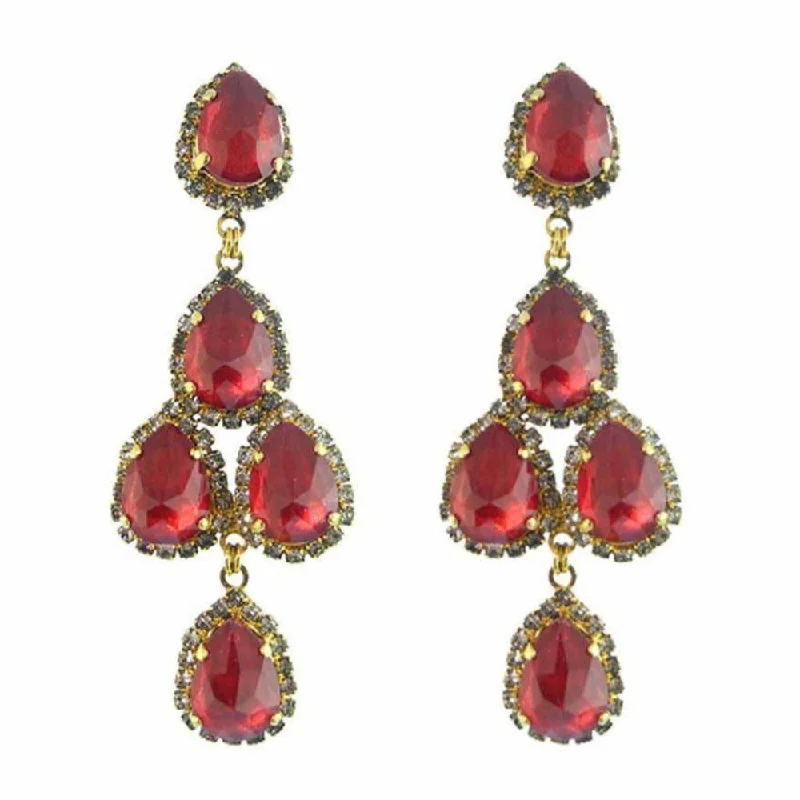 Premium Diamond Jewelry For Unforgettable Moments Dutchess Of Fabulous Earrings in Ruby