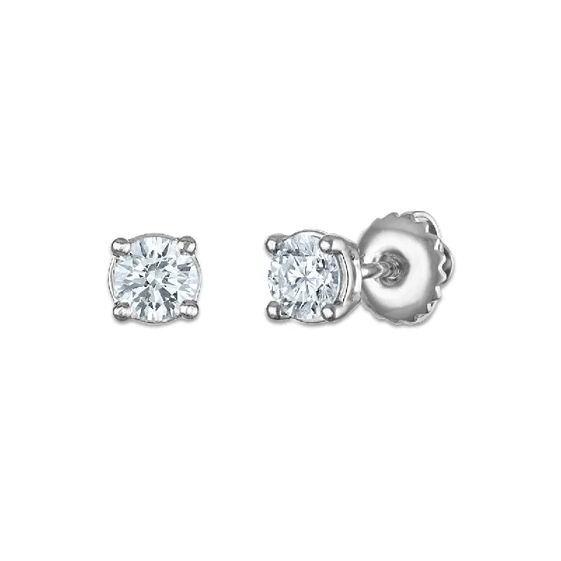 Fashion-Forward Jewelry At Incredible Prices Additional Time-Limited Offers EcoLove 1/2 CTW Lab Grown Diamond Stud Earrings in 10KT White Gold