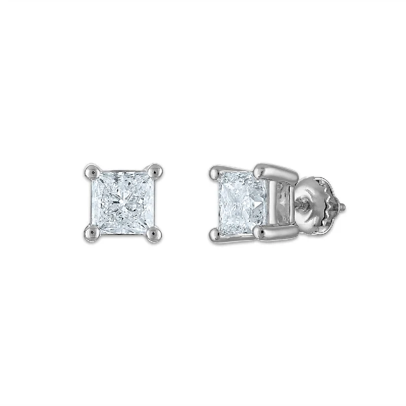 Discounted Jewelry For A Glamorous Look Hot Brand Discounts EcoLove 2 CTW Lab Grown Diamond Stud Earrings in 10KT White Gold