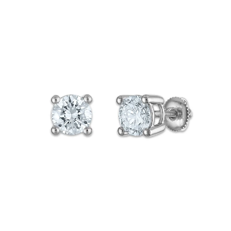 Exclusive Jewelry Sale – Limited-Time Discounts Seize Bargains EcoLove 3 CTW Lab Grown Diamond Stud Earrings in 10KT White Gold