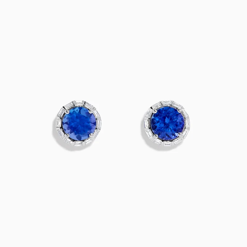 The Ultimate Jewelry Sale – Shop Premium Styles Chic Trends Unveiled Nahla Siri 14K White Gold Tanzanite and Diamond Stud Earrings