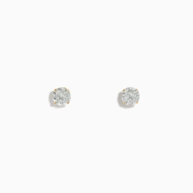 Gorgeous Jewelry, Limited-Time Savings Browse Our Top Products 14K Yellow Gold Diamond Solitaire Stud Earrings 1.00 TCW