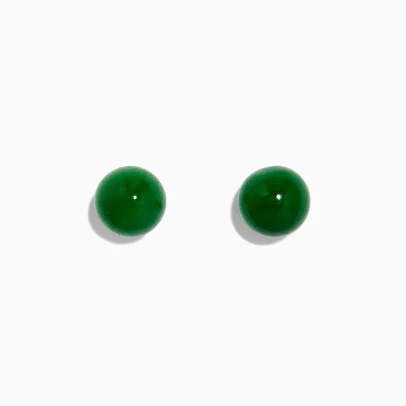 Your Dream Jewelry At Dream Prices – Shop Now New Season Fashion Preview Sale 14K Yellow Gold Jade Stud Earrings, 18.70 TW