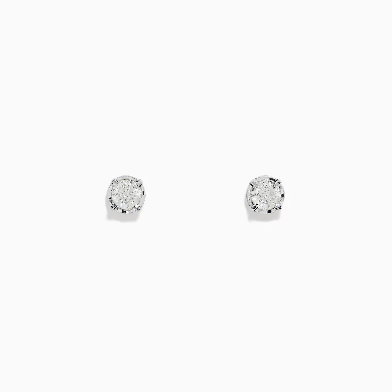 Elevate Your Jewelry Collection With Limited-Time Savings Sophisticated Fashion 925 Sterling Silver Diamond Stud Earrings