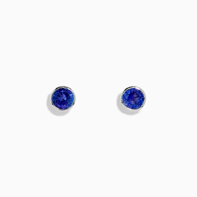 Upgrade Your Jewelry Collection For Less End-Of-Season Clearance Nahla Siri Sterling Silver Tanzanite Stud Earrings