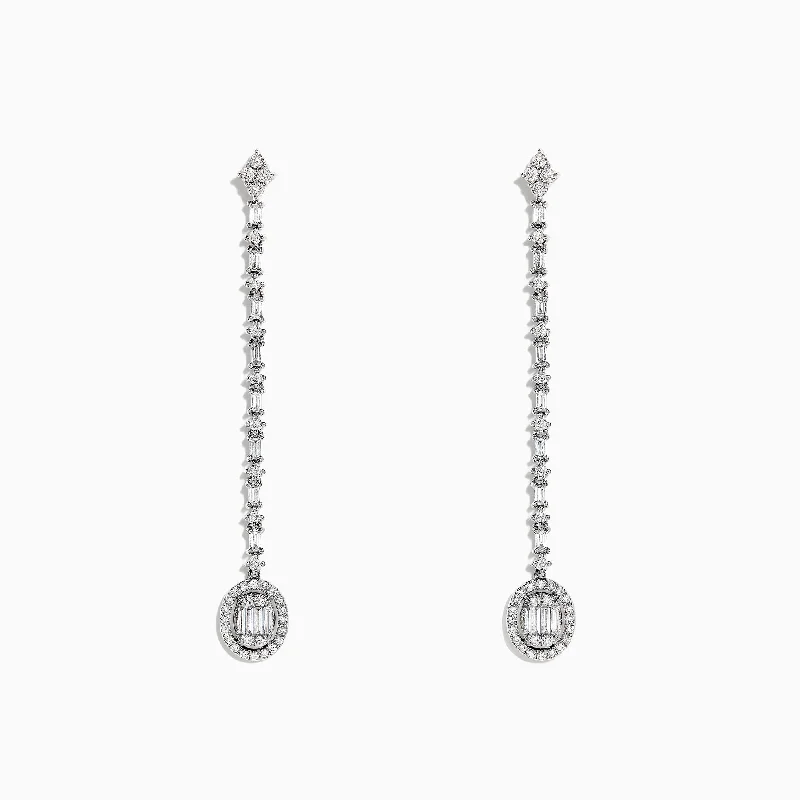 The Ultimate Jewelry Sale – Shop Premium Styles Laid-Back Fashion Offers Classique 14K White Gold Diamond Drop Earrings, 0.72 TCW