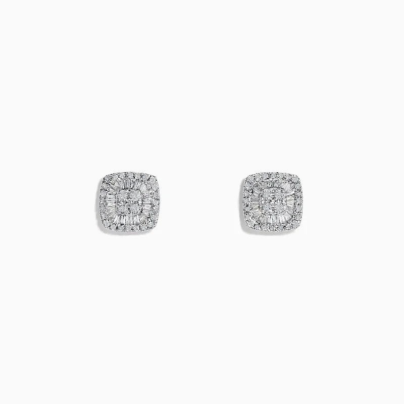 Exclusive Jewelry Markdowns – Limited-Time Offer Unleash Your Style Classique 14K White Gold Diamond Stud Earrings 0.36 TCW