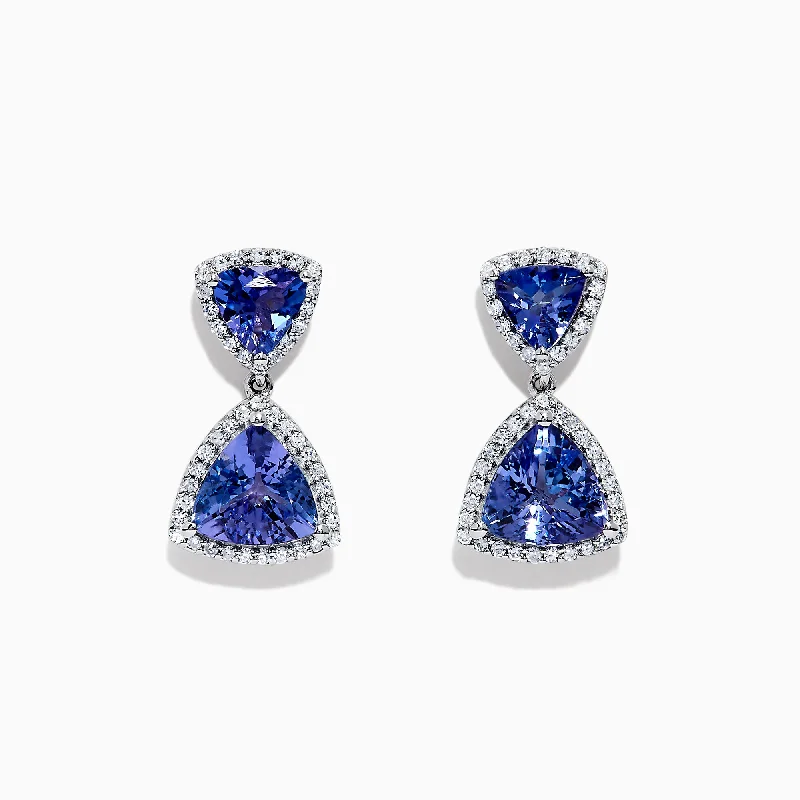 Once-A-Year Jewelry Deals – Shop Before They’Re Gone Popular Collection Nahla Siri 14K White Gold Tanzanite & Diamond Earrings, 3.97 TCW