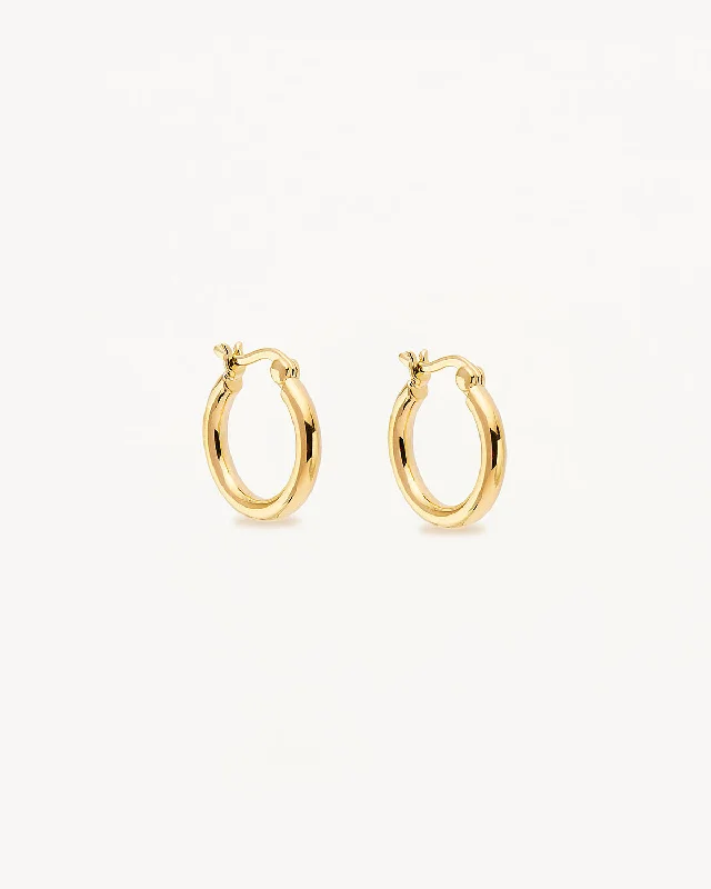 Unmissable Jewelry Clearance – Final Reductions Classic Elegance Sales 18k Gold Vermeil Sunrise Small Hoops