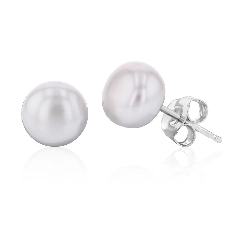 Seasonal Jewelry Sale – Upgrade Your Collection Discover Now Grey Freshwater Pearl Stud Earrings