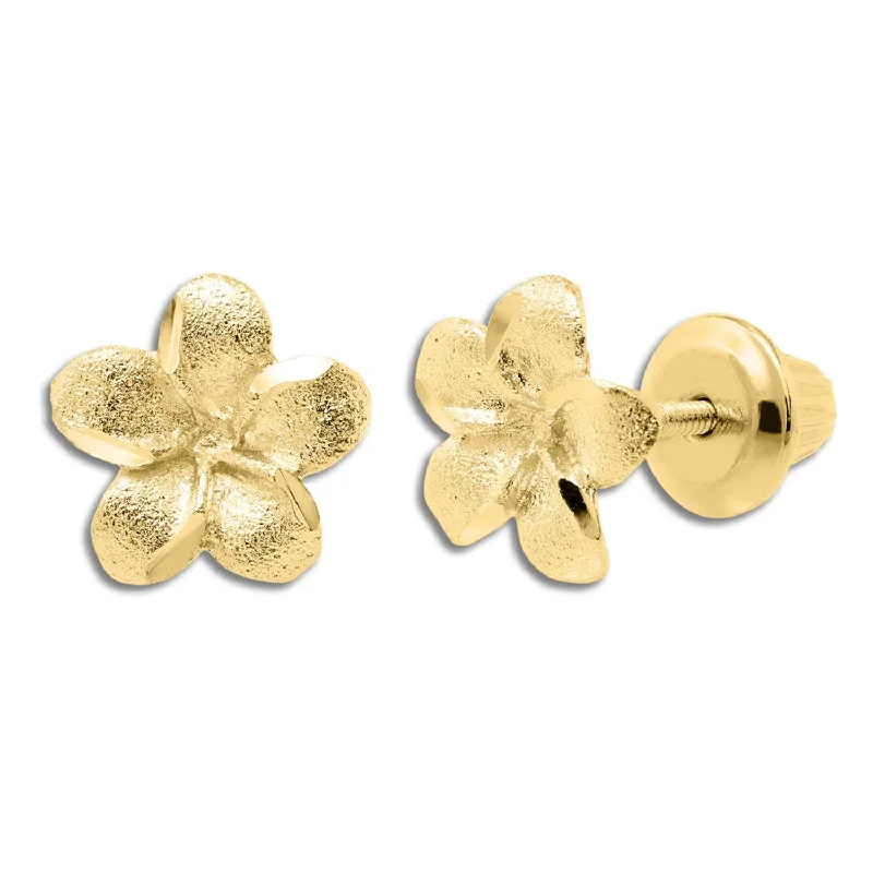 Jewelry Sale – Exclusive Styles At Lower Prices Trend Forward Threads Kiddie Kraft 14KT Yellow Gold Childrens Flower Stud Earrings