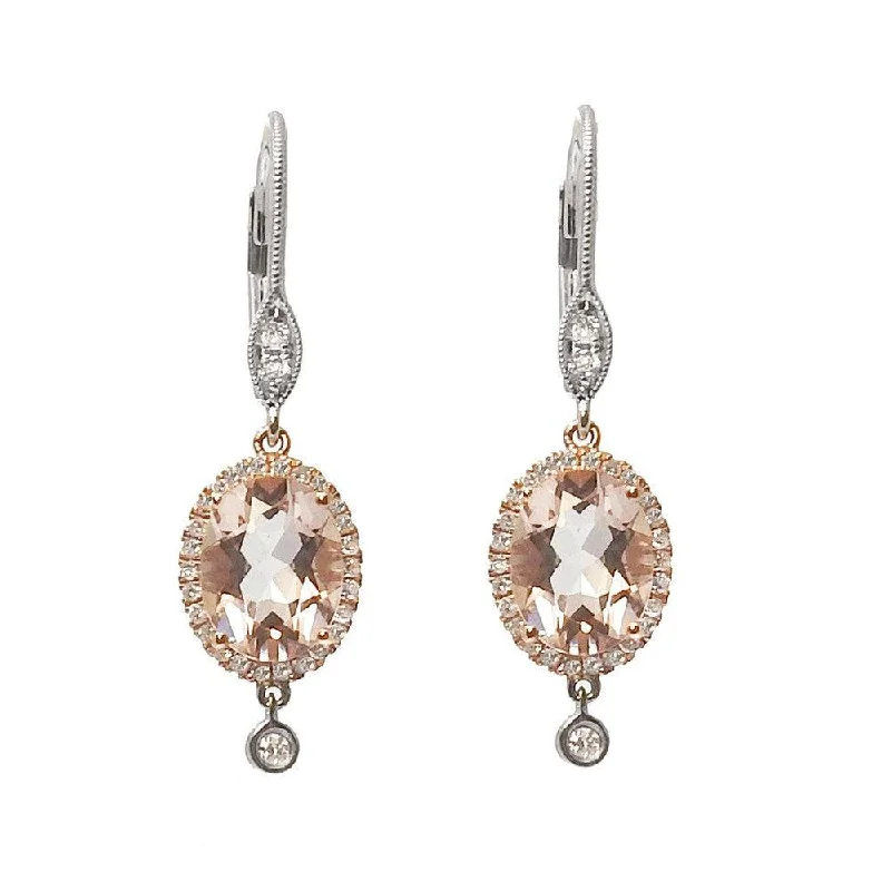 Unmissable Deals On Handmade Jewelry Collections Morganite and Diamond Earrings