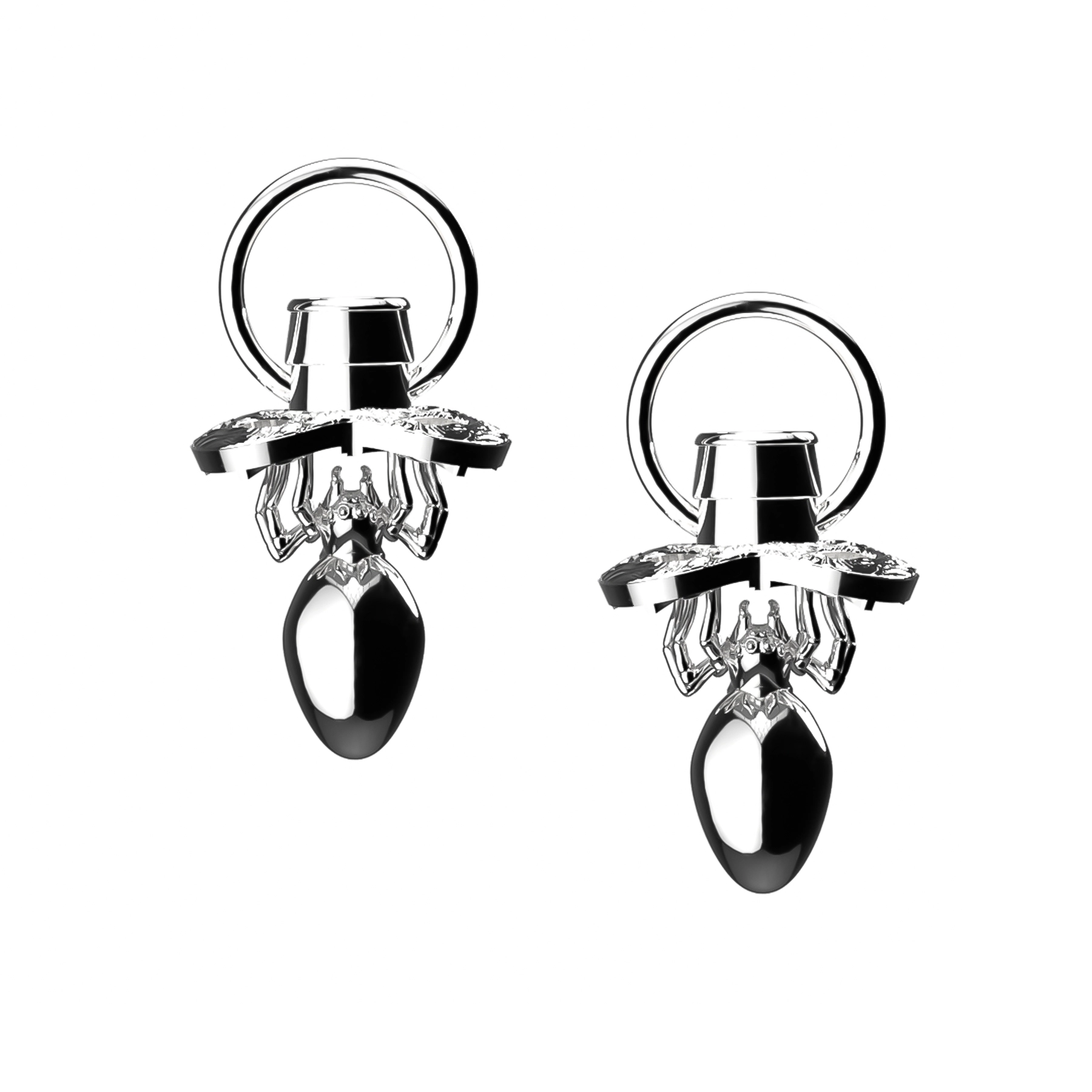 Premium Jewelry Now Available At Special Discounts Limited-Time Offer SPIDER PACIFIER EARRING