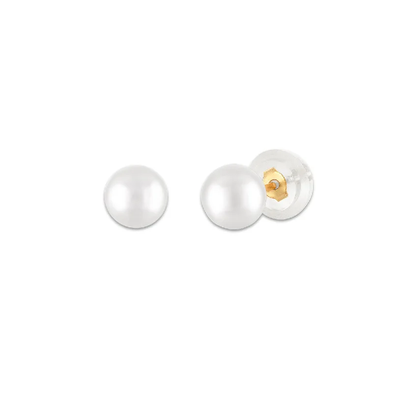 Unmissable Jewelry Sale – Shop Before It's Too Late Chic & Cozy Collection Pearl Birthstone Stud Earrings in 10KT Gold