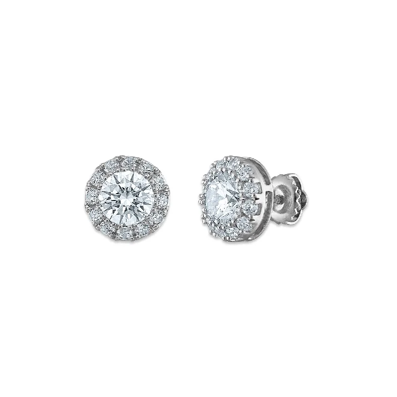 Once-A-Year Jewelry Deals – Shop Before They’Re Gone Durable Fashion Picks Signature EcoLove 2 CTW Lab Grown Diamond Halo Stud Earrings in 14KT White Gold