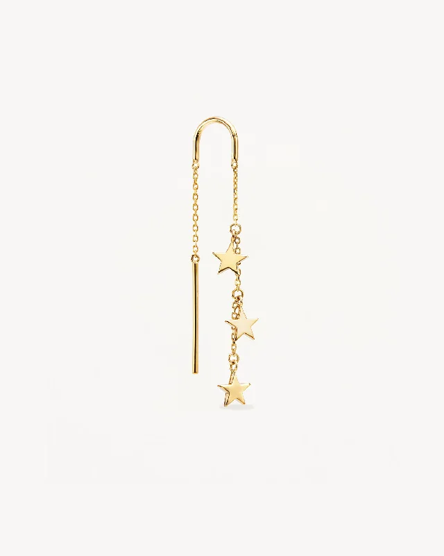 Once-A-Year Jewelry Deals – Shop Before They’Re Gone Sporty Fashion Offers 9k Solid Gold Star Bright Thread Earring