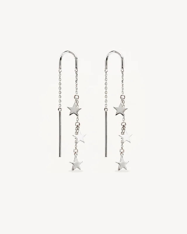 Shine In Style – Shop Jewelry Discounts Today Sterling Silver Star Bright Thread Earrings