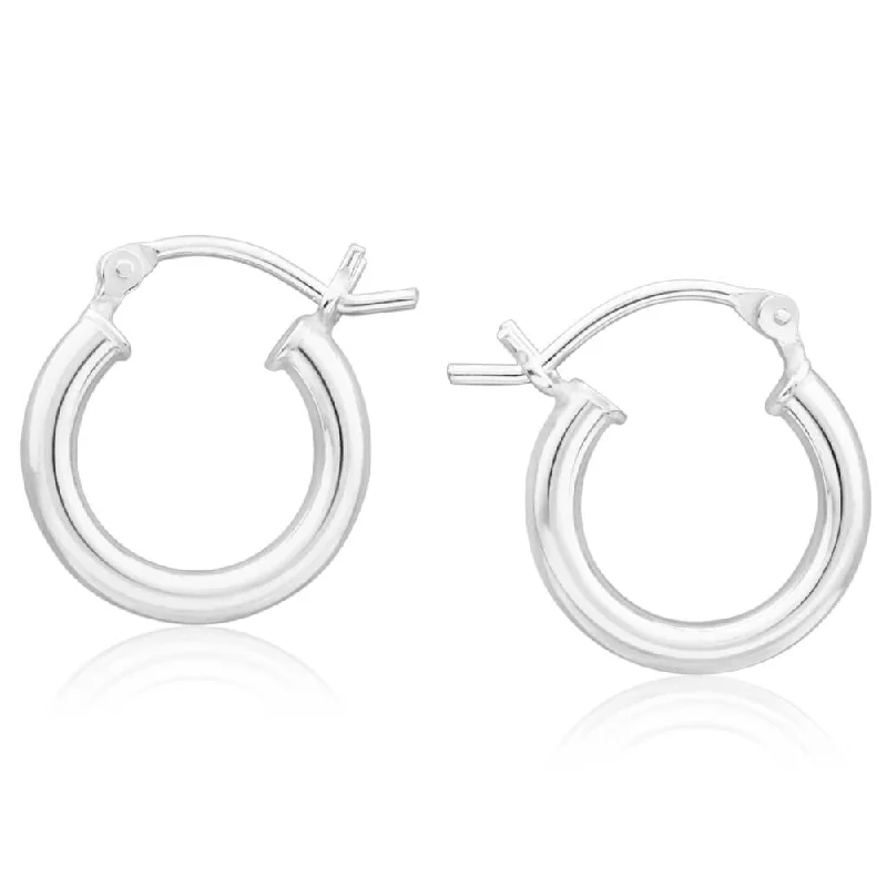 Stunning Jewelry At Even More Stunning Prices Glamorous Fashion Offers Sterling Silver 16mm Plain Hoop Earrings