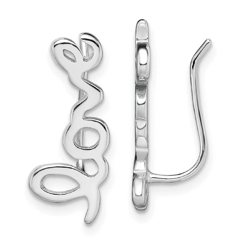 Jewelry Sale Alert – Shop Timeless Elegance Today Hot Trends Love Climber Earrings in Sterling Silver