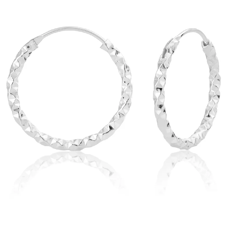 Jewelry Flash Sale – Stylish Designs At Unbeatable Rates Hot Deals Sterling Silver 21mm Fancy Hoops