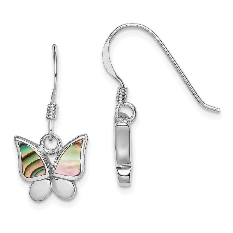 Jewelry Clearance Event – Stock Up Before It's Over Sterling Silver 22X12MM Drop & Dangle Butterfly Earrings