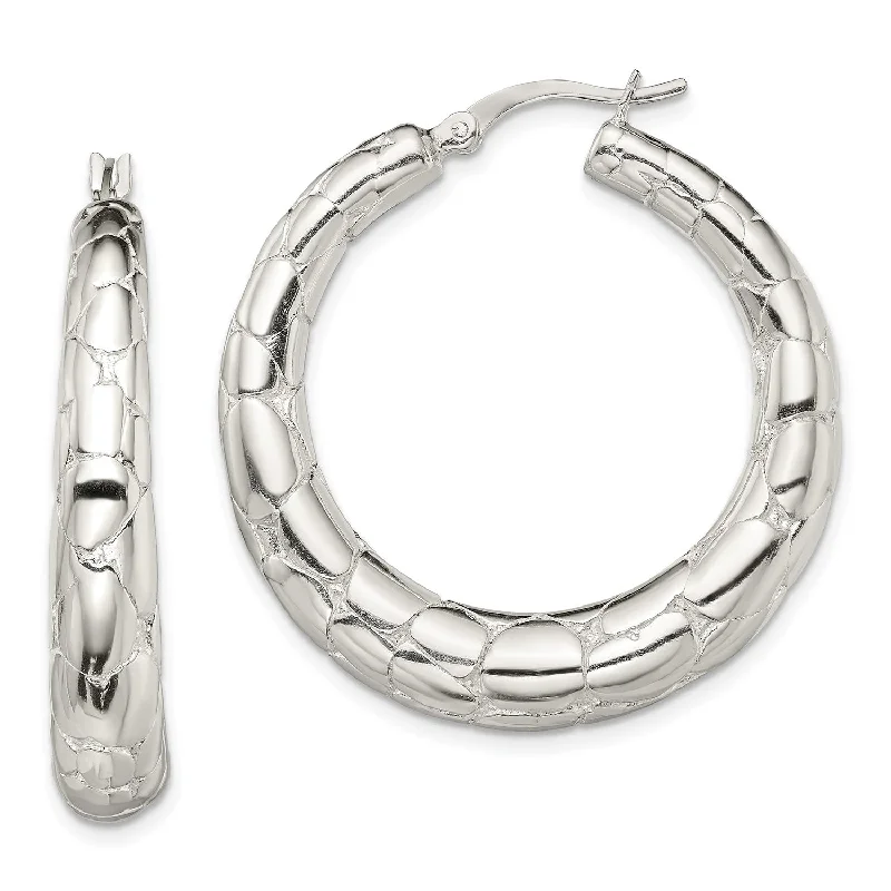 The Perfect Jewelry Piece At The Perfect Price Refined Fashion Sale Sterling Silver 38X35MM Hoop Earrings