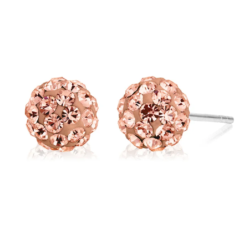 Handcrafted Jewelry Sale – Unique Designs At Low Prices New Season Fashion Preview Sterling Silver Crystal Peach Stud Earrings