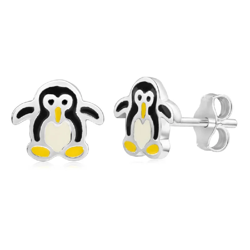 Seasonal Jewelry Clearance – Best Styles At The Lowest Prices Luxury Fashion Discounts Sterling Silver Enamel Penguin Stud Earrings