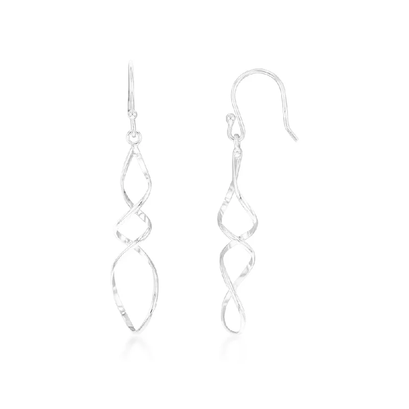 Limited-Stock Jewelry Sale – Once It's Gone, It's Gone Best-Sellers Sterling Silver Long Triple Twist Drop Earrings